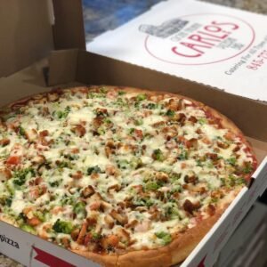 Chicken, Broccoli & Tomato Pizza